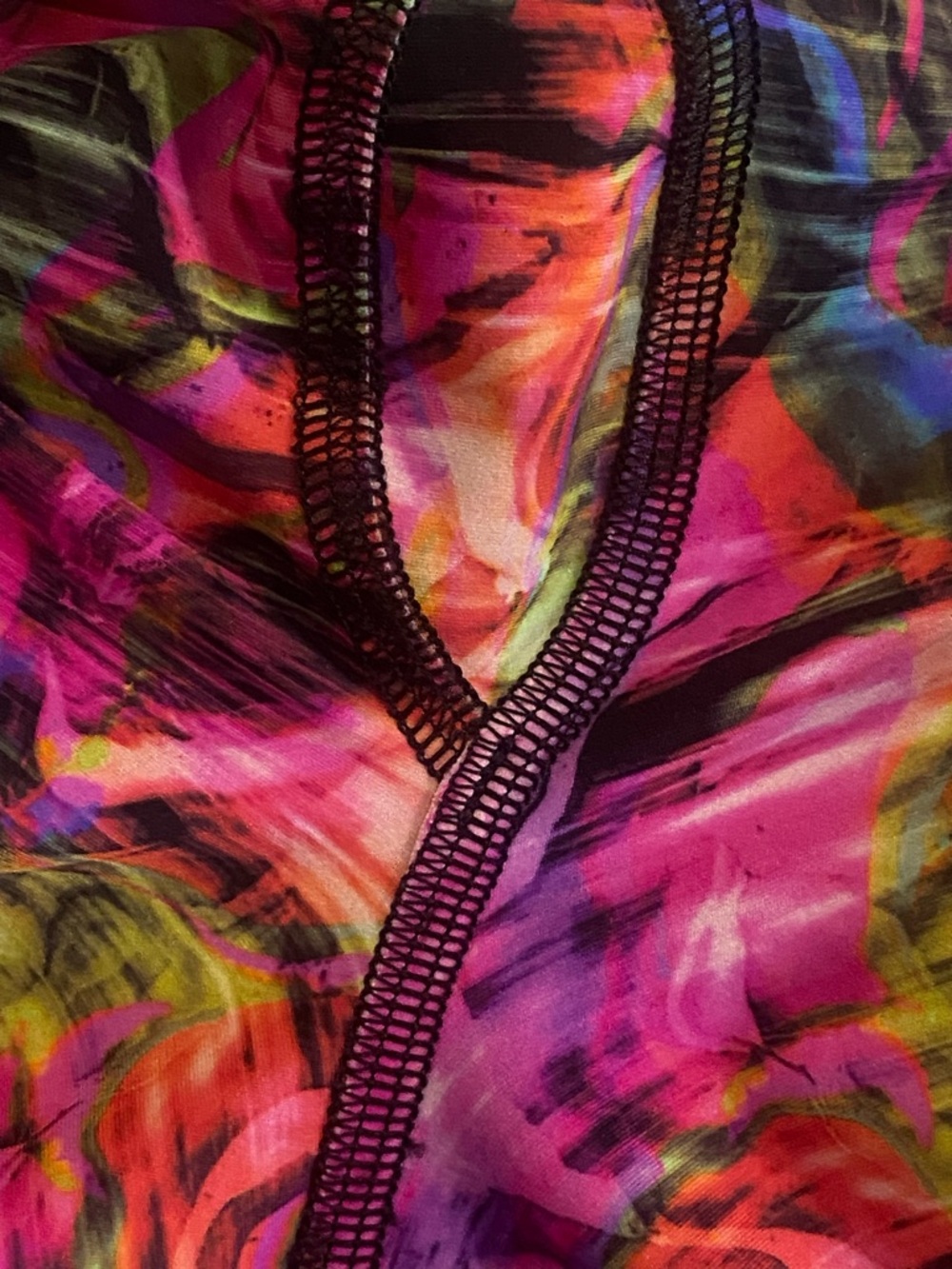 Lululemon Fast and Free High Rise Tight Leggings Hyper Flow Pink Multi Size 14 - Picture 9 of 14